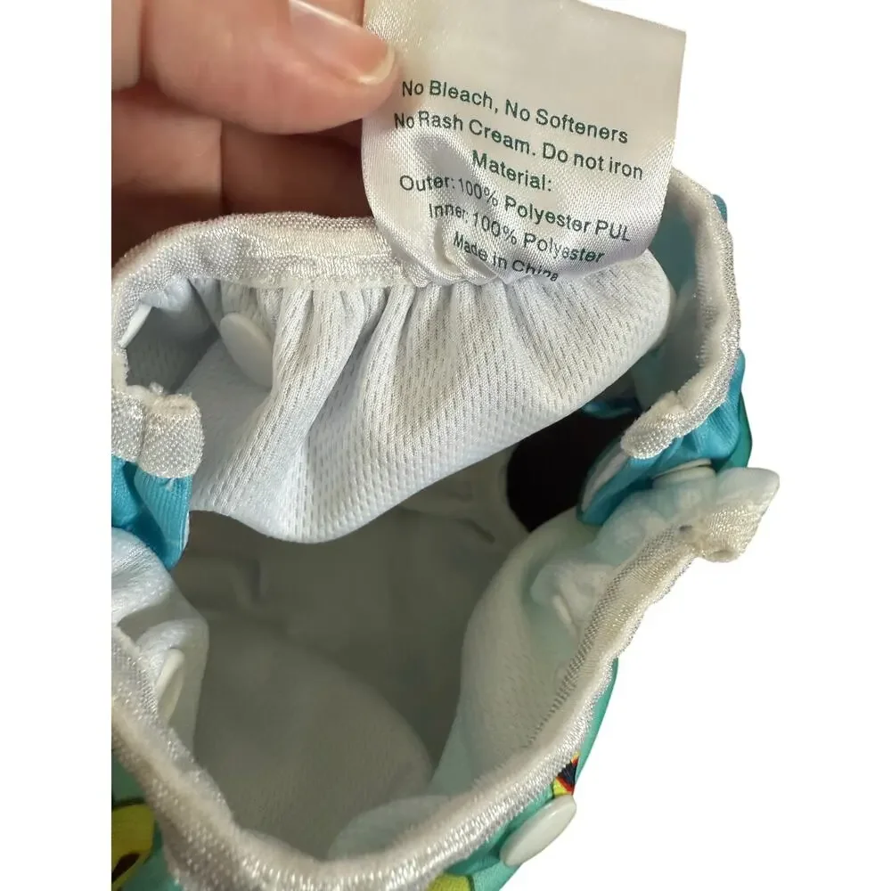Alva baby diaper cover bundle of two adjustable one size cute prints‎